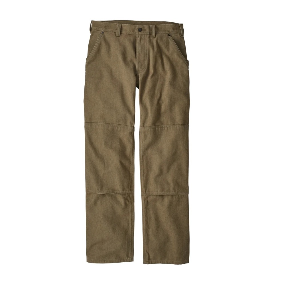 Patagonia Men's Iron Forge Hemp Canvas Double Knee Pants in Dark Ash Sz 33x30
